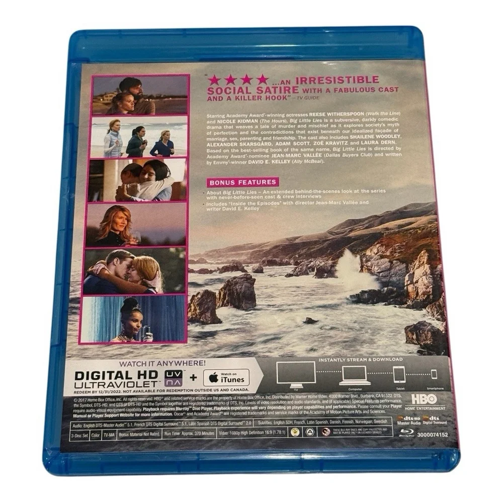 BIG LITTLE LIES Blu-Ray + Digital HD HBO Limited Series - Picture 14 of 14